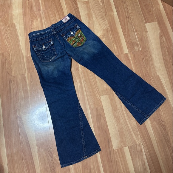 True Religion JOEY Dark Blue Flare Jeans-limited edition - Picture 2 of 9